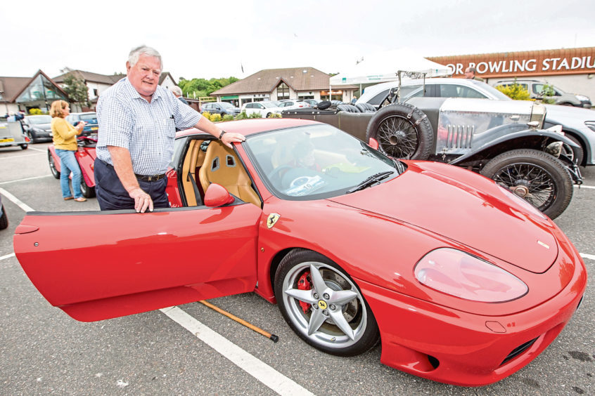 Charlie Munro from Alness with his Ferrari Modena 360