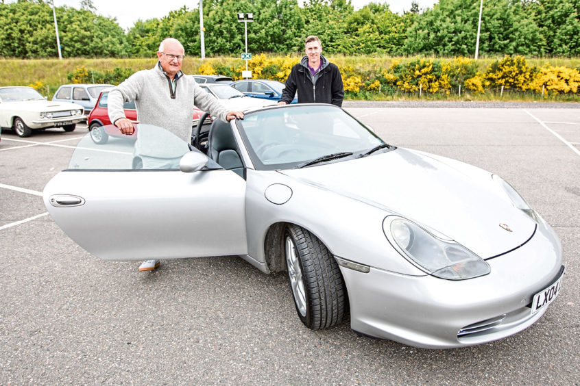 Don Holding with his Porsche Boxter and co-driver Craig Woods.
