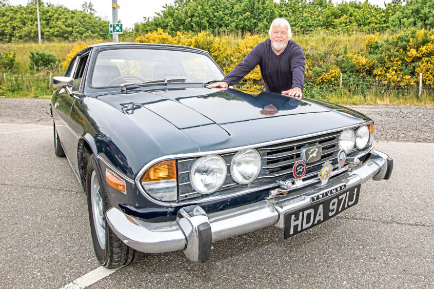 Ewen Watson with his 1971, 3-Litre V8 Triumph Stage