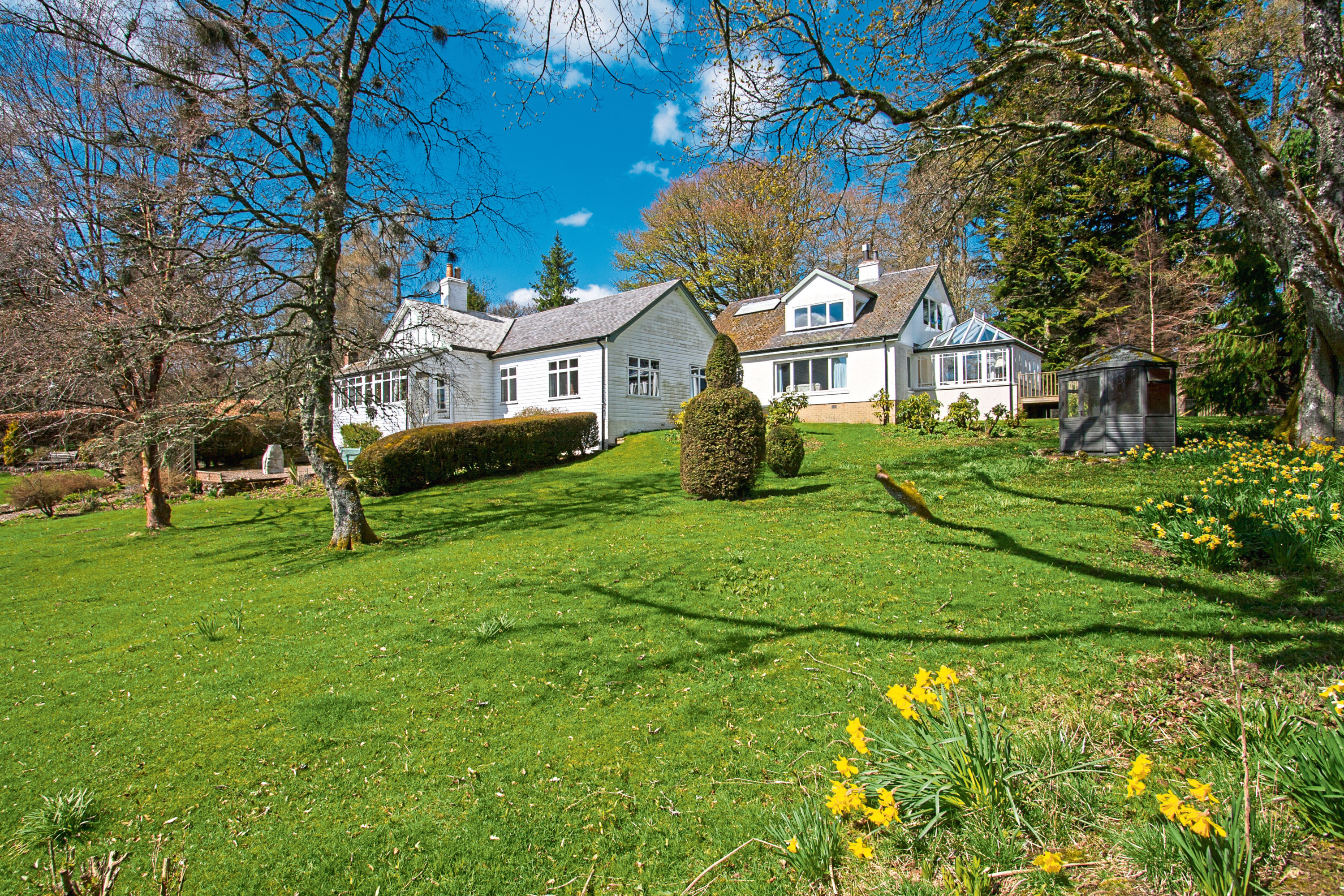 Burnside Lodge in Glen Prosen, by Kirriemuir, is on the market at offers over £550,000