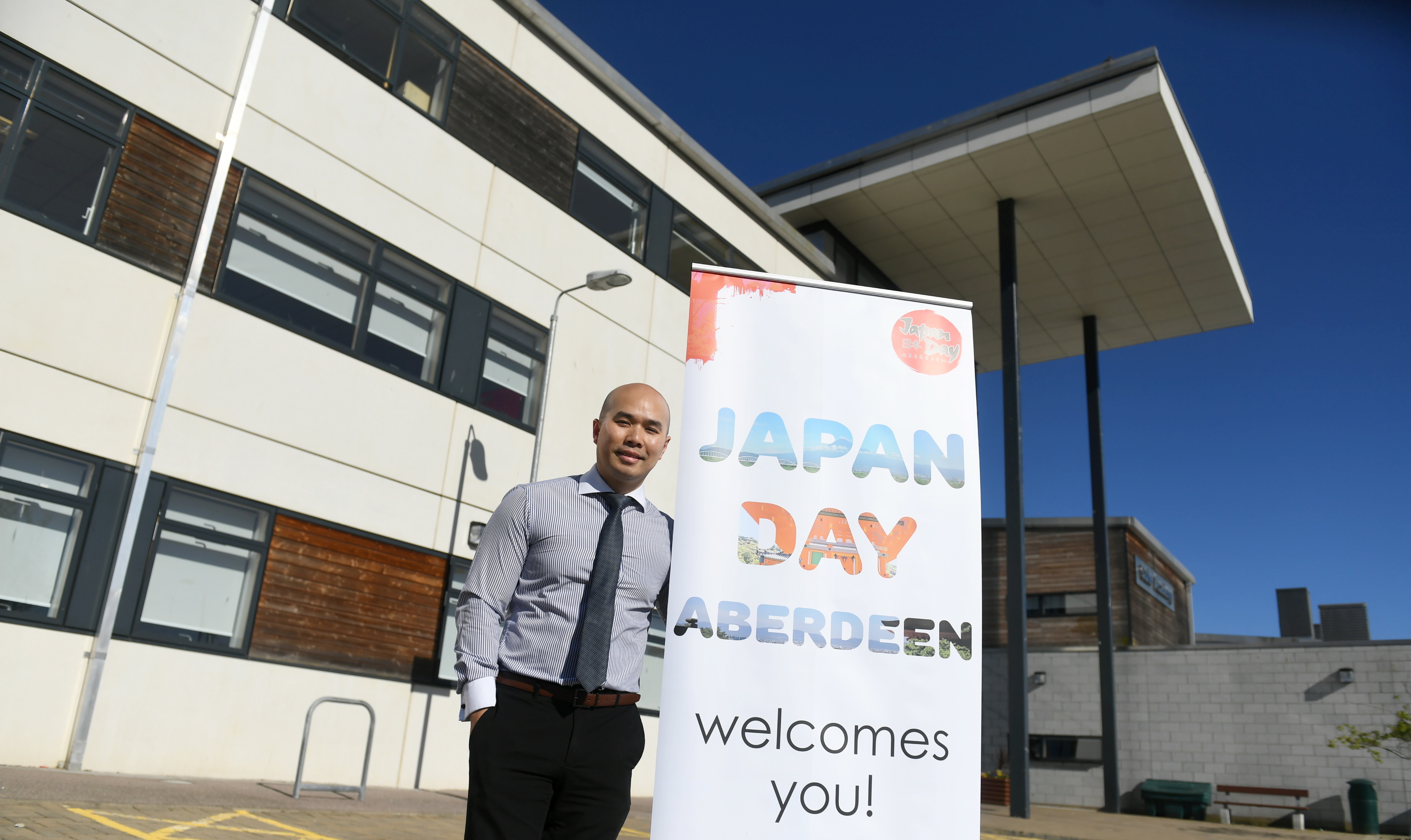 Preston Gan helped organise Japan Day Aberdeen 2018 at Cults Academy. Picture by Chris Sumner