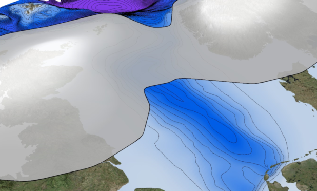 A giant ice sheet covered Scotland and a large portion of the North Sea 2.5 million years ago