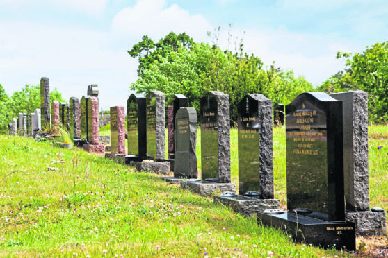 Beadoun Cemetery in Tobermory which is nearly full.