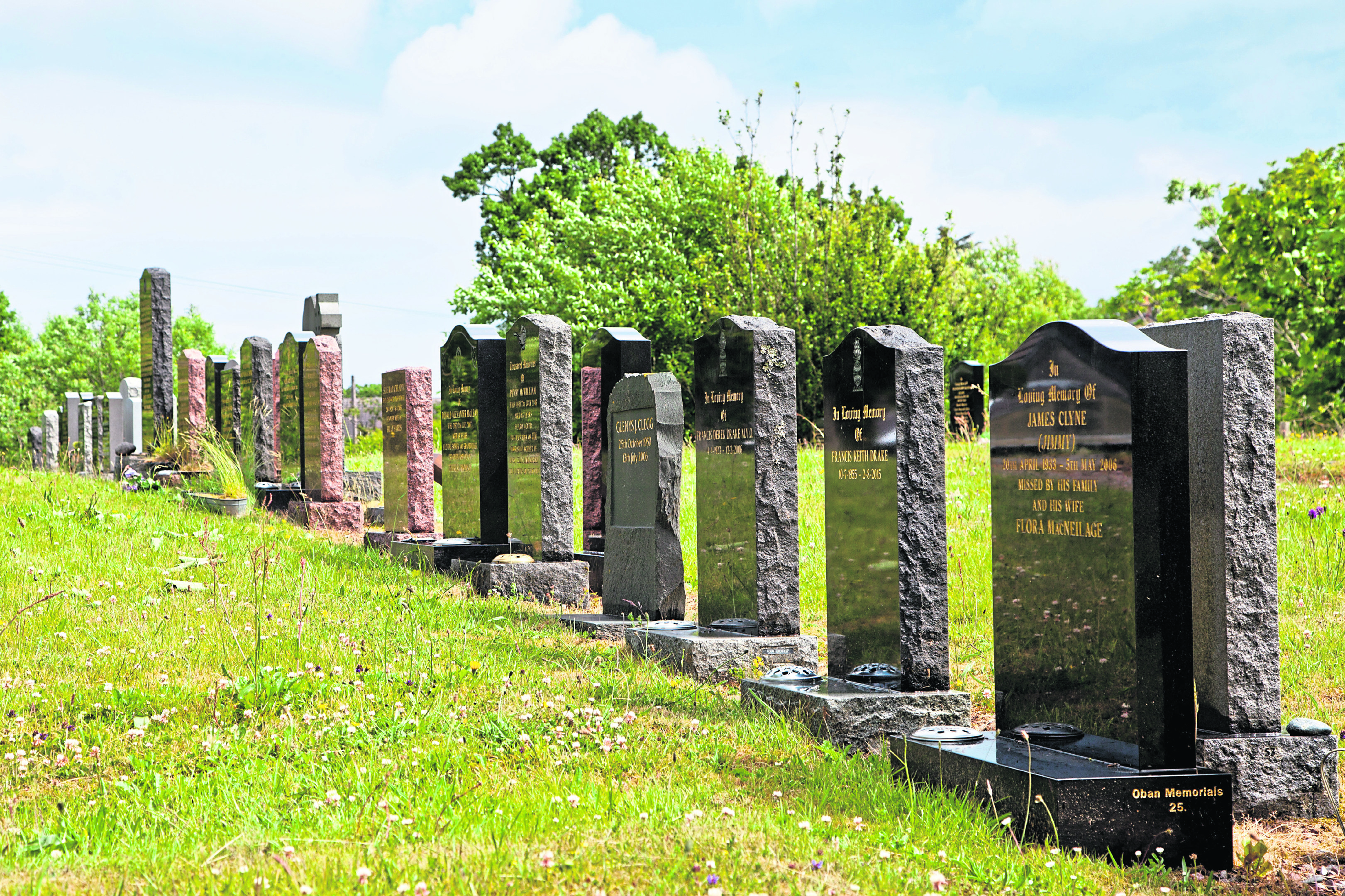 Beadoun Cemetery in Tobermory which is nearly full.