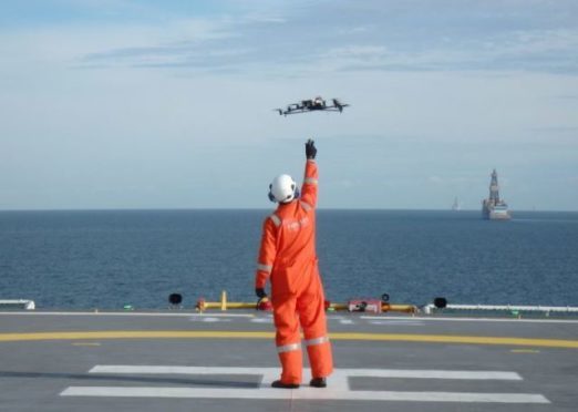 Sky-Futures uses drones to inspect oil and gas platforms.