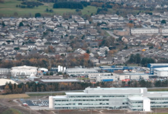 Aerial shots of Westhill including new industrial estate. Picture by: Simon Walton