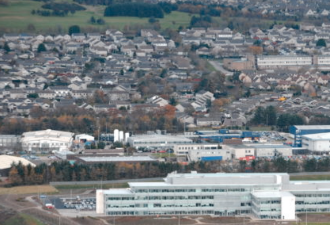 Aerial shots of Westhill including new industrial estate. Picture by: Simon Walton
