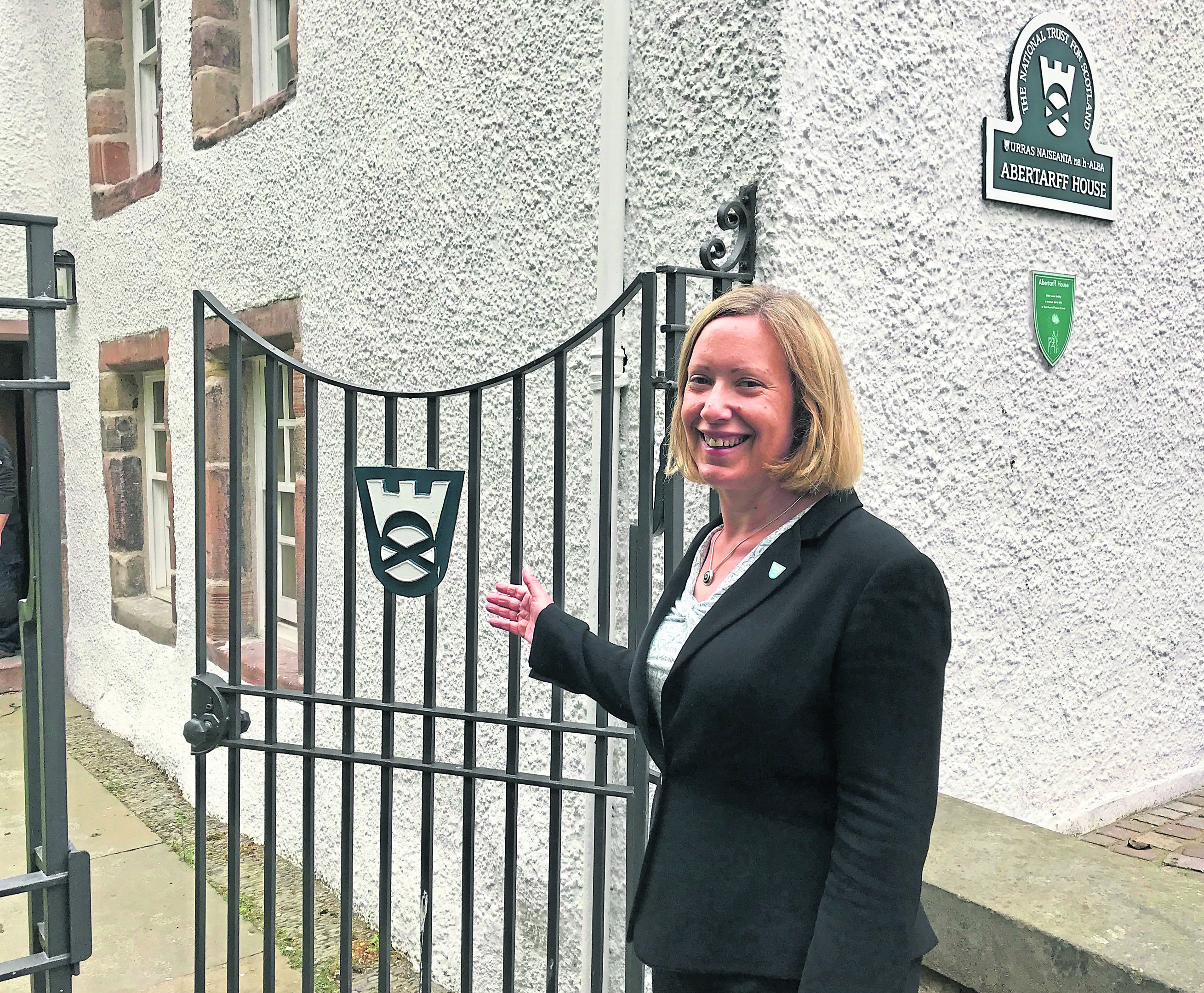 Clea Warner outside Abertarff House
Invernesss oldest secular building.