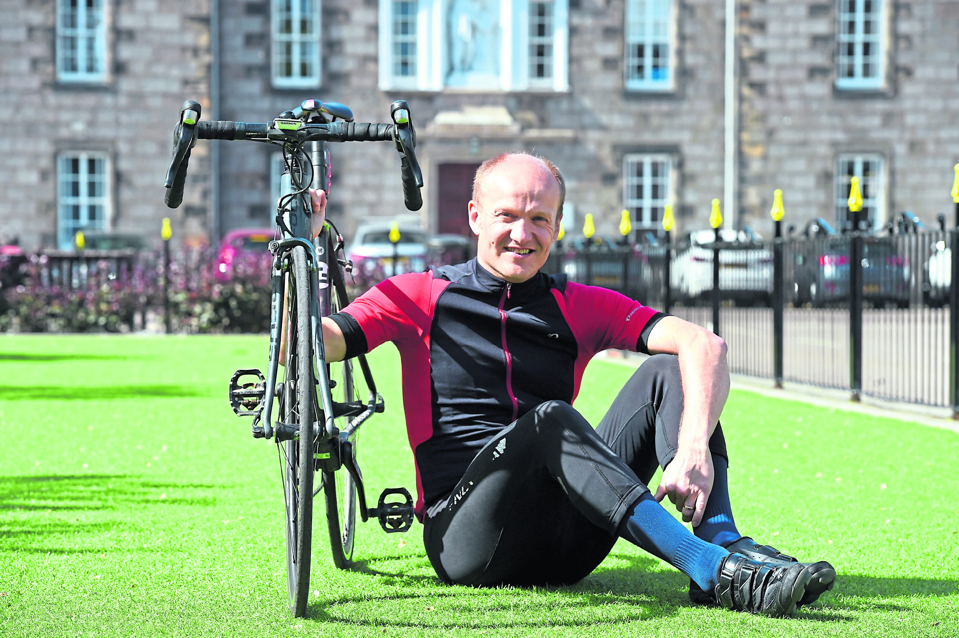 Mat Northcroft ready to cycle the North 250
