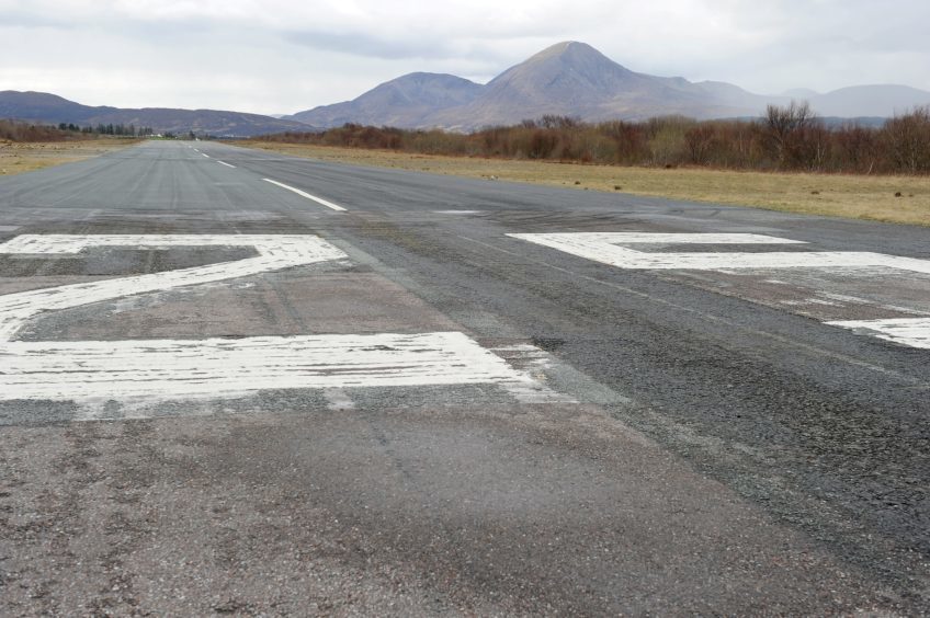 Ashaig airstrip in Skye