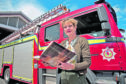 Diana Hamilton-Jones at Fortrose Fire Station