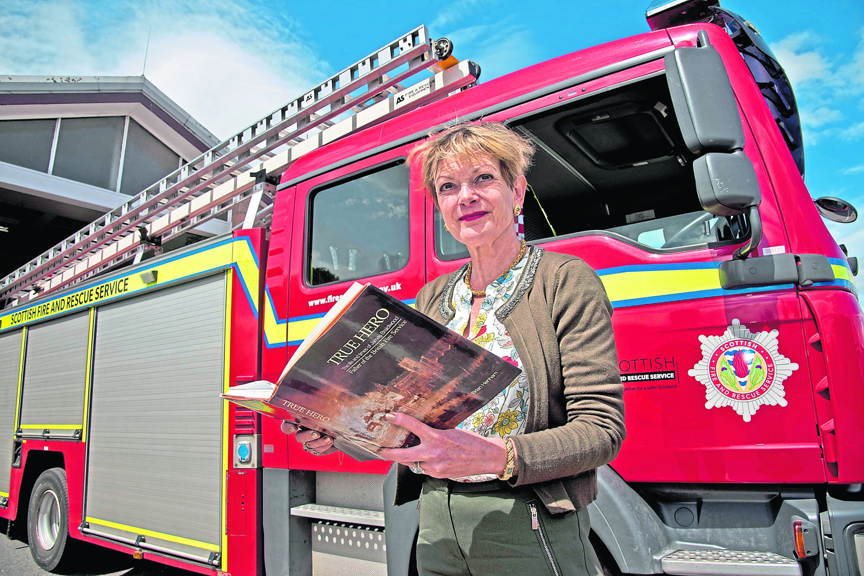 Diana Hamilton-Jones at Fortrose Fire Station