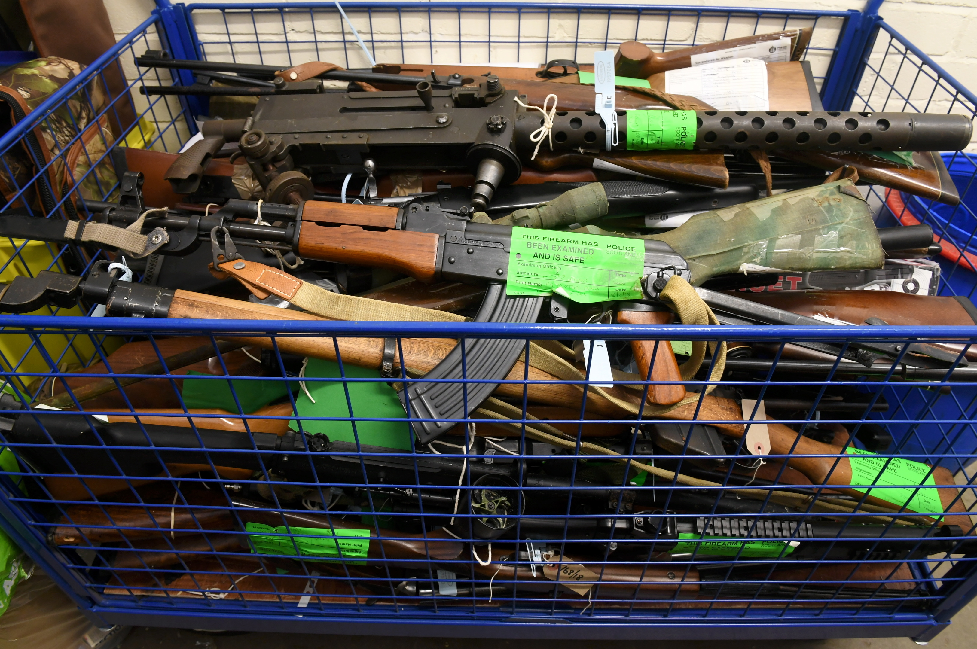 Some of the firearms.= taken (Picture: Chris Sumner)