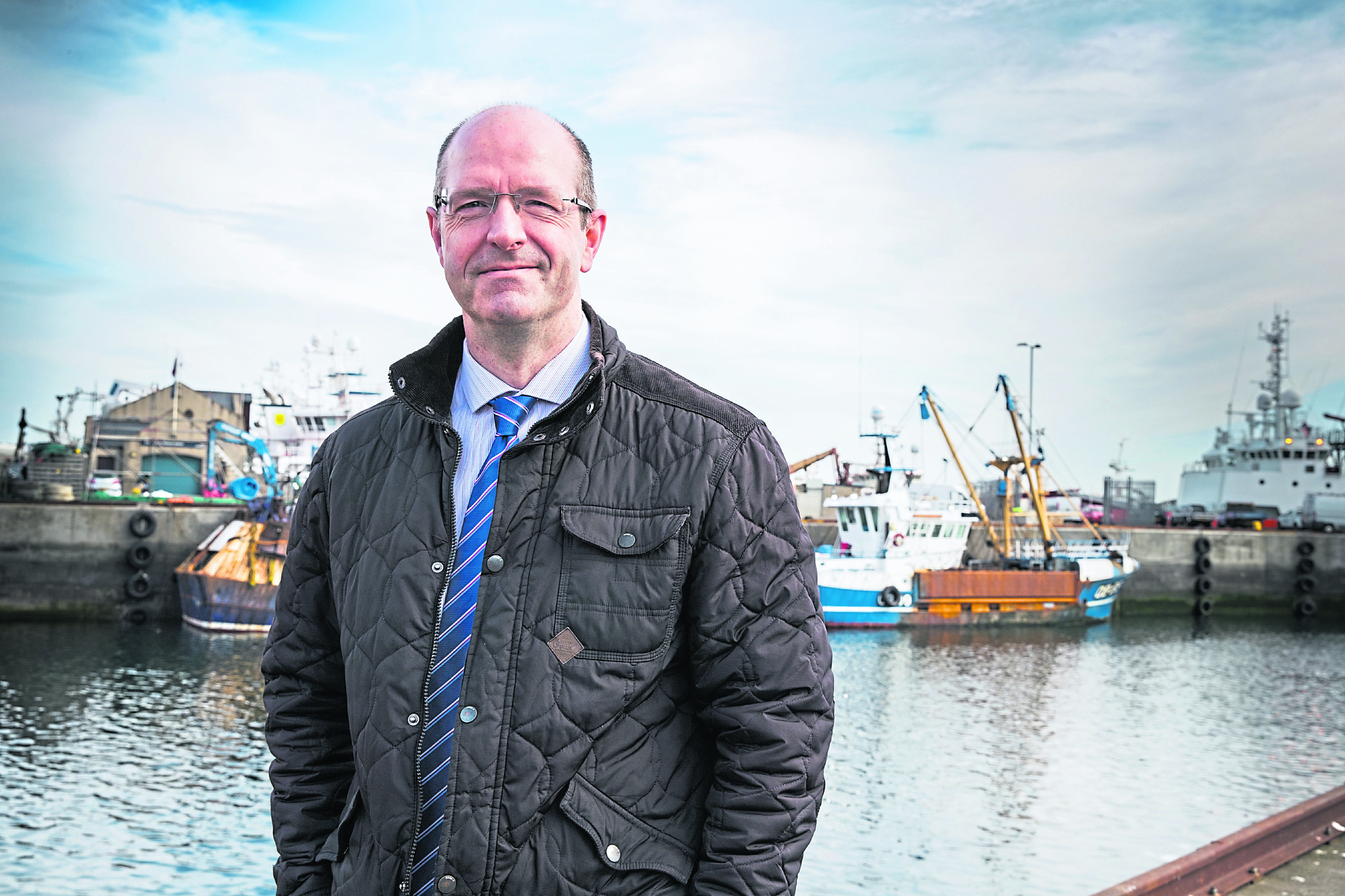 Fraserburgh Harbour chairman Michael Murray at Fraserburgh Harbour