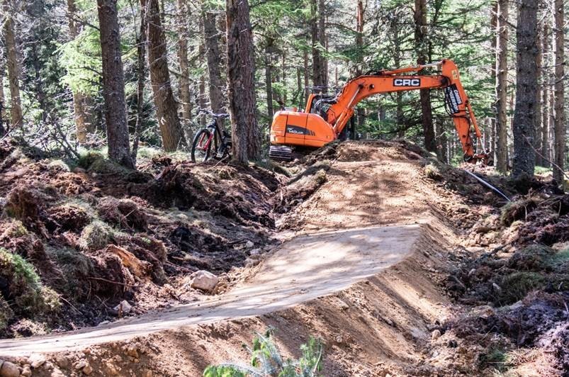 Work gets under way at the Glenlivet Estate to create new and more challenging routes for mountain bike enthusiasts