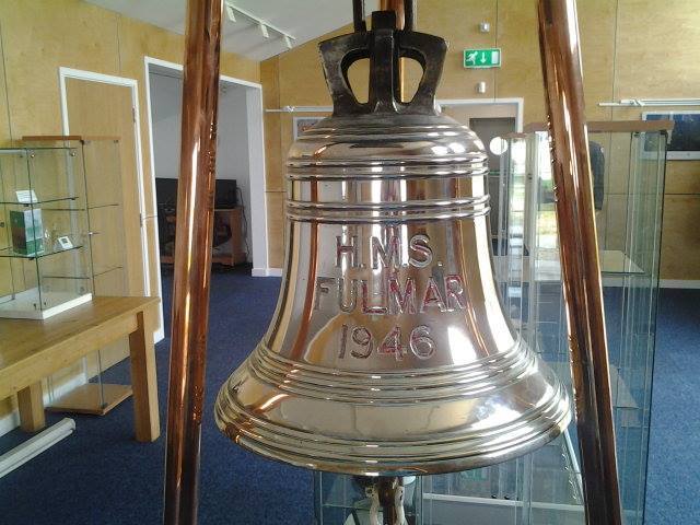 The bell from HMS Fulmar left the region in the 1970s, only returning two years ago.