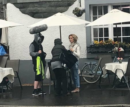 Lochgilphead in Argyll was turned into a movie set.