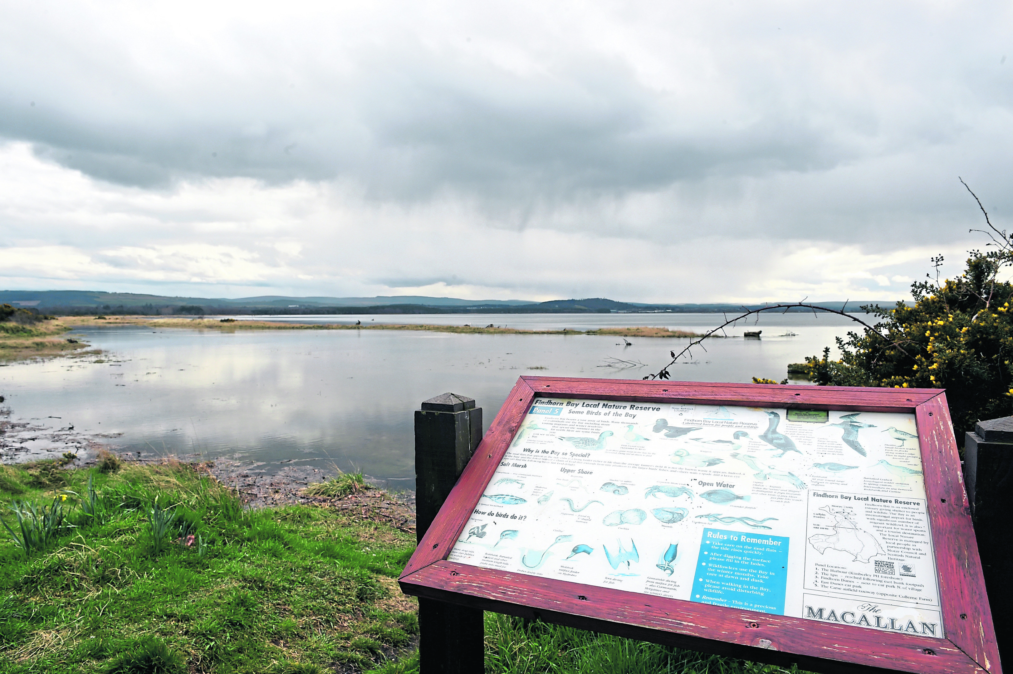 Locators of Findhorn Estuary where wildfowling is an issue.
