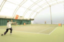 An artist impression of what the indoor tennis courts at Moray Sports Centre will look like.
