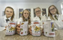 Picture by JASON HEDGES  

Pupils from Milne's High in Fochabers are pictured with their creations for Baxters in Fochabers.

L2R -   Freya Hughson, Emma Jane Morrison, Megan Keddie, Dionne Campbell all in year s2.