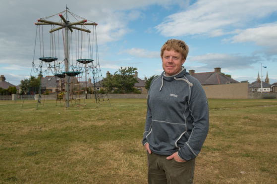 Councillor Tim Eagle is pictured at Merson Park