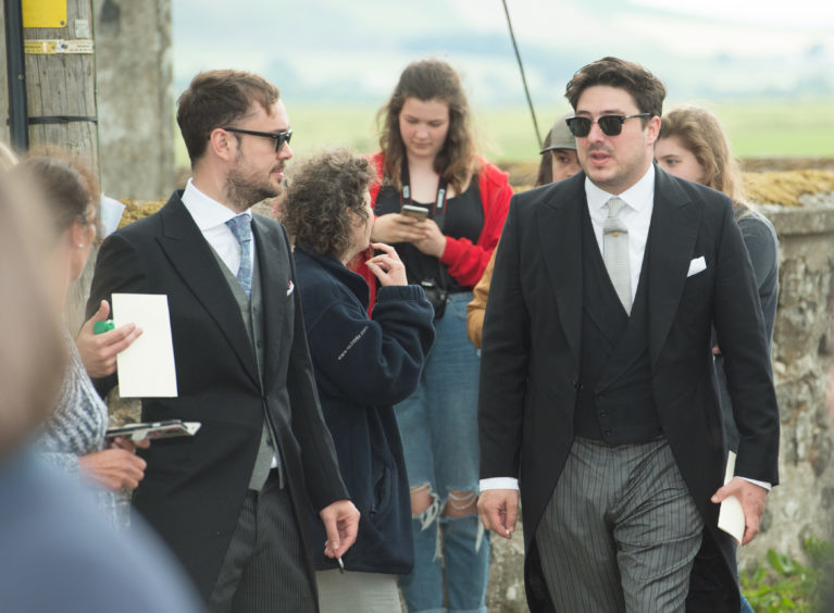 Members of Mumford and Sons at the wedding