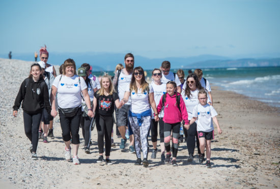 The parents, friends and family of Jayden Ravello who died 2 years ago, embark on a 17-mile walk