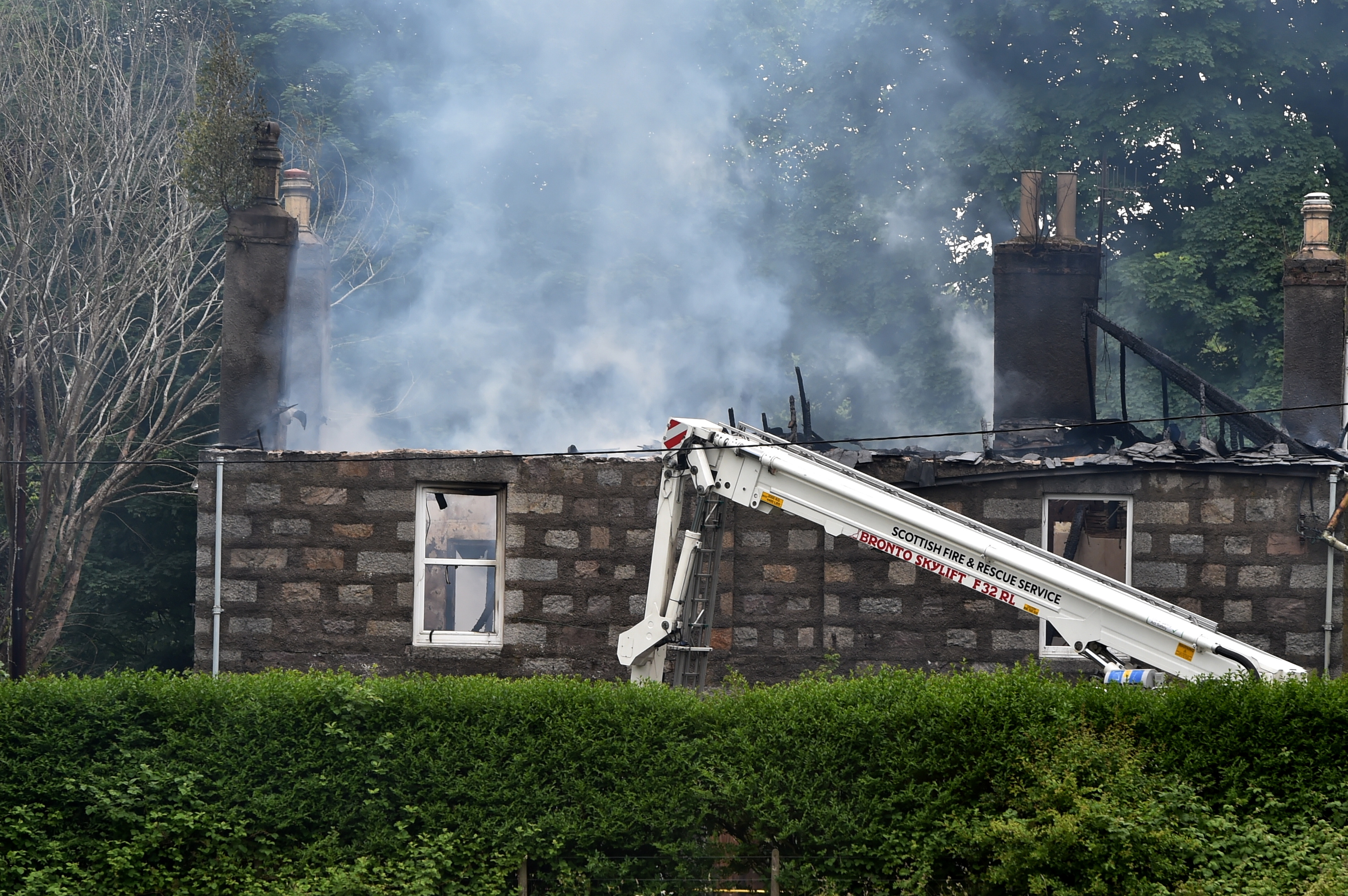 The fire service attended the blaze at Grandholm Bowling Club in Bridge of Don