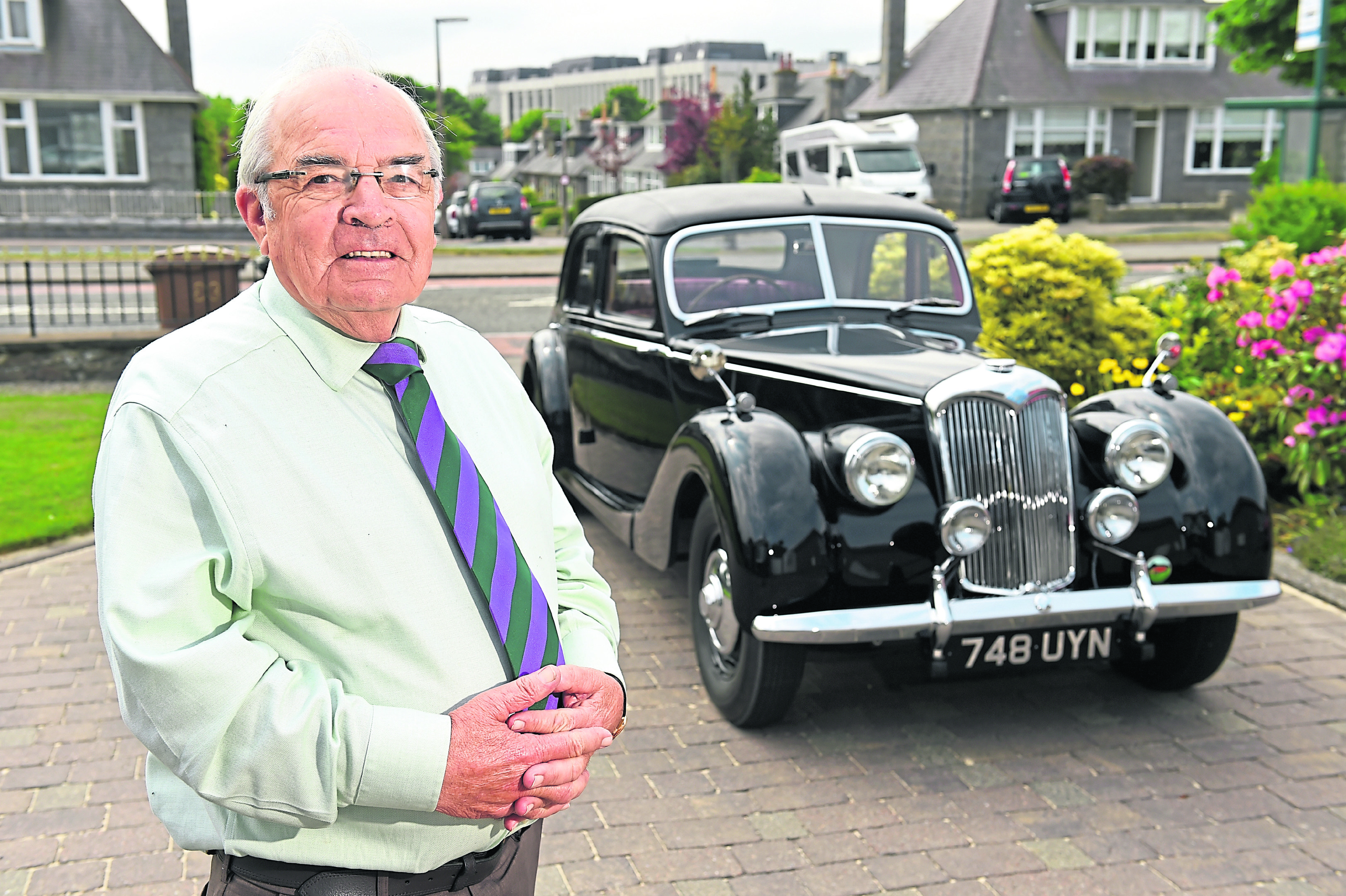 Alistair Reid with his 1953 Riley RMF.

Picture by Kenny Elrick