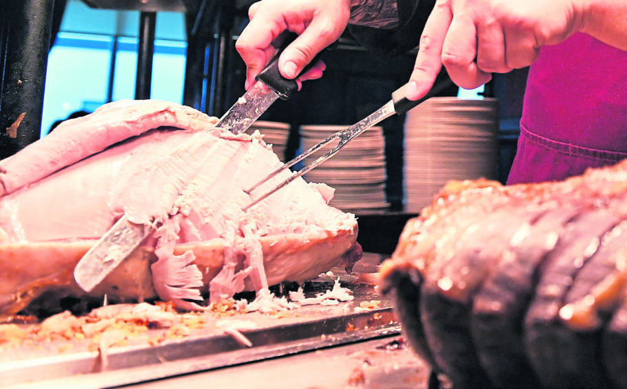 The carvery offers a selection of good-quality meats