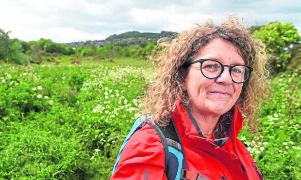 Caroline Snow at the Merkinch Local Nature Reserve.