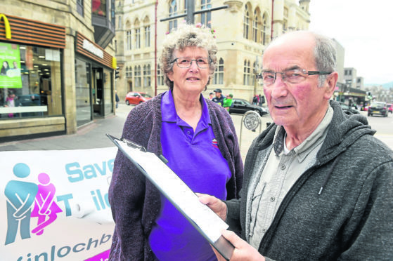 Campaigners from North West Sutherland were in Inverness yesterday campaigning against the closure of public toilets in the area.