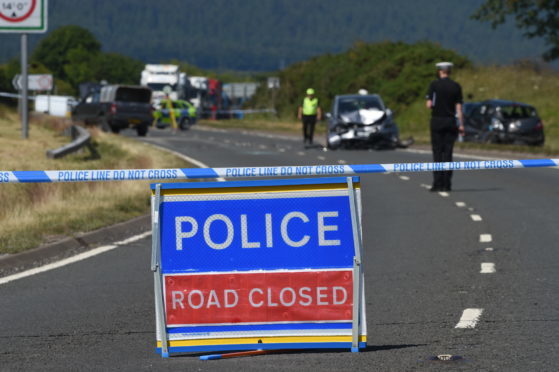 The collision in Easter Ross took place just after midday.