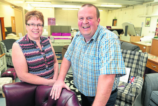 Nichola and Ken Bryson of Inverness who are hoping to open a new auction house at Dalcross.
Picture by Sandy McCook