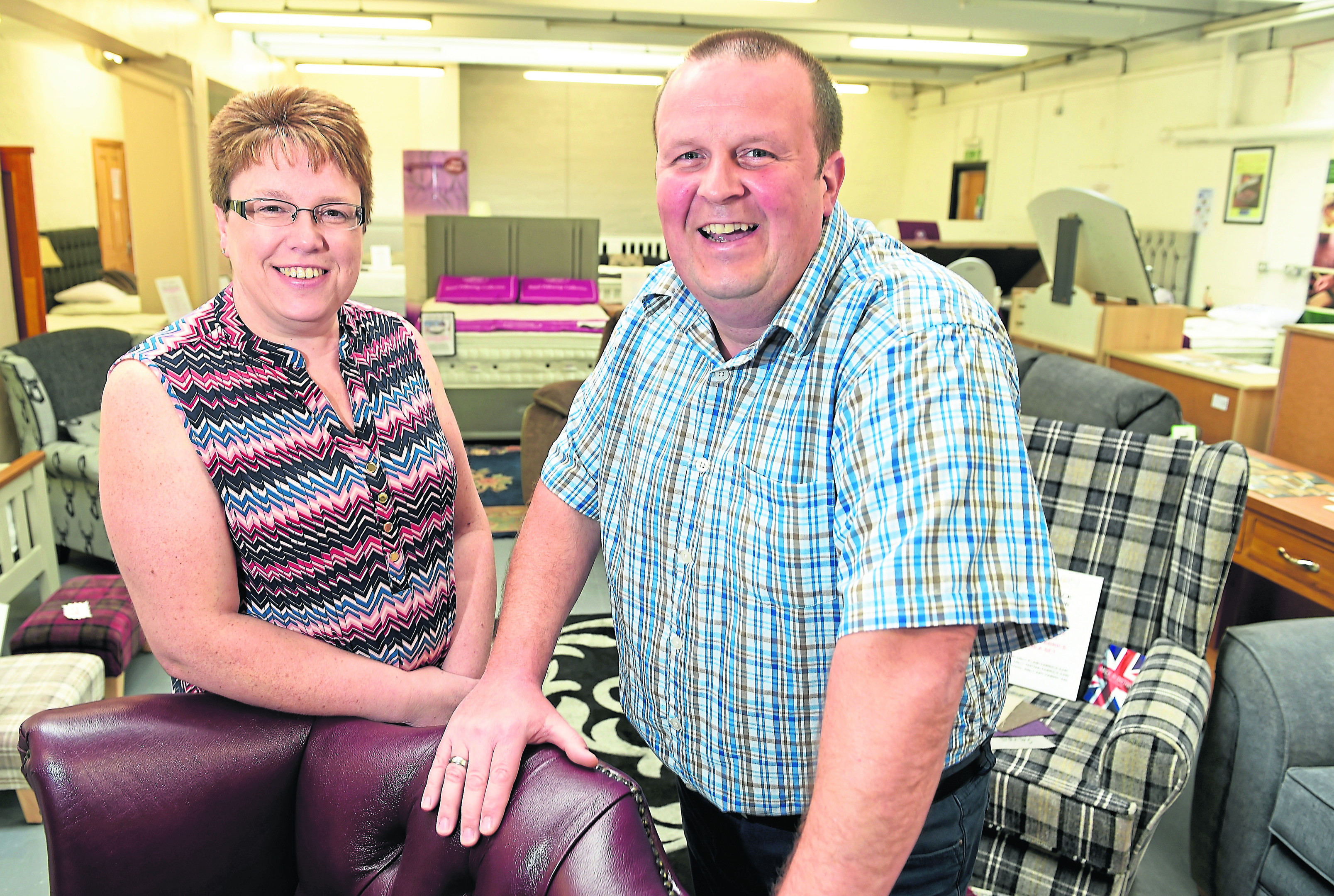 Nichola and Ken Bryson of Inverness who are hoping to open a new auction house at Dalcross.
Picture by Sandy McCook