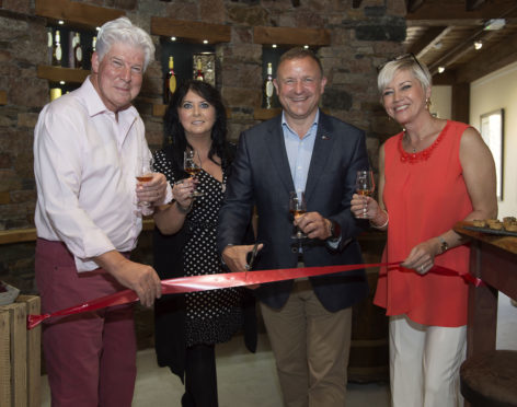 Celebrating the official opening of The Snug are (left to right) John Harvey McDonough, Patricia Dillon, local MP Drew Hendry and Joanna McDonough. Picture by Trevor Martin