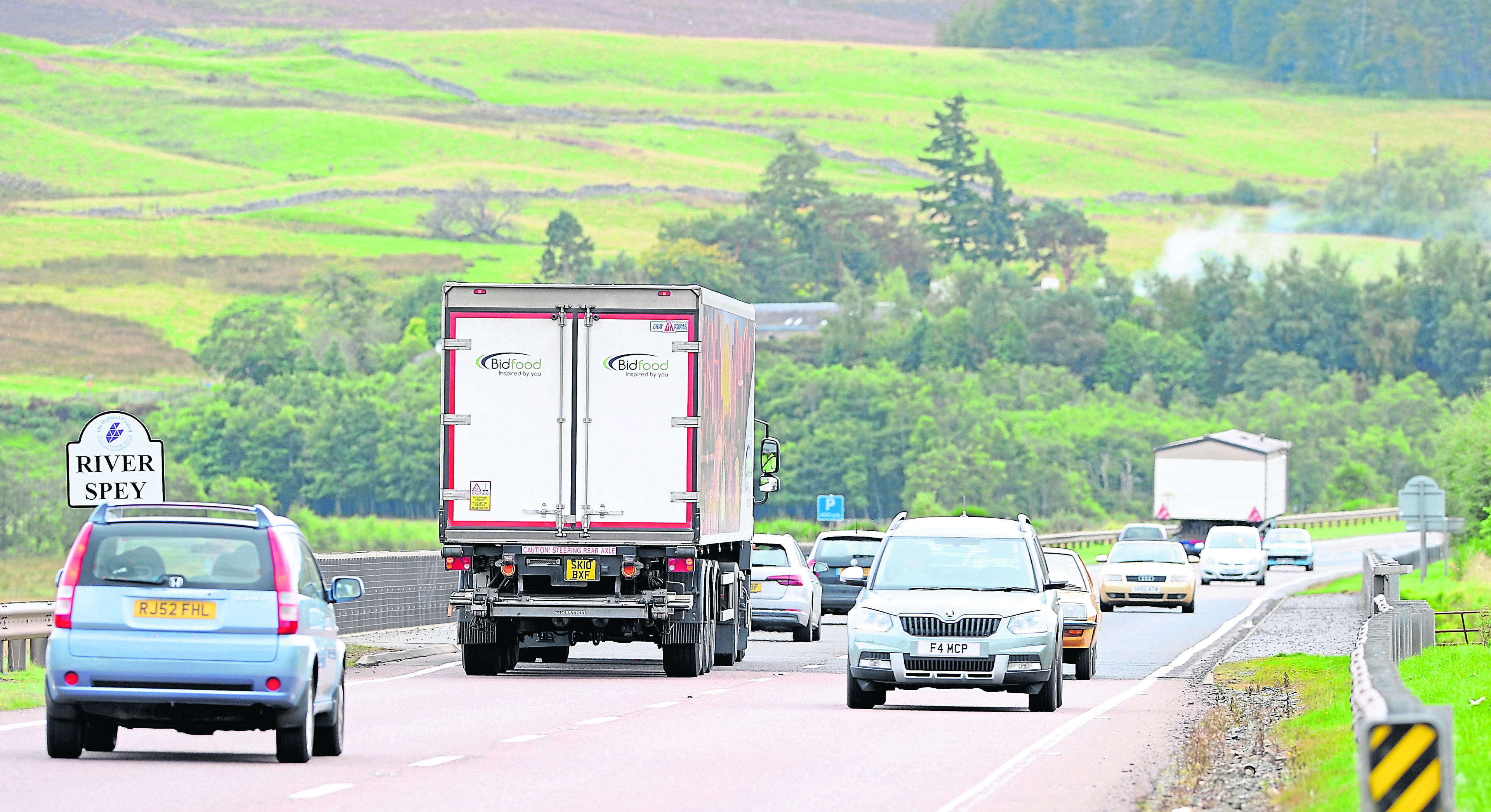 The speed limit for HGVs on single carriageways is 40mph