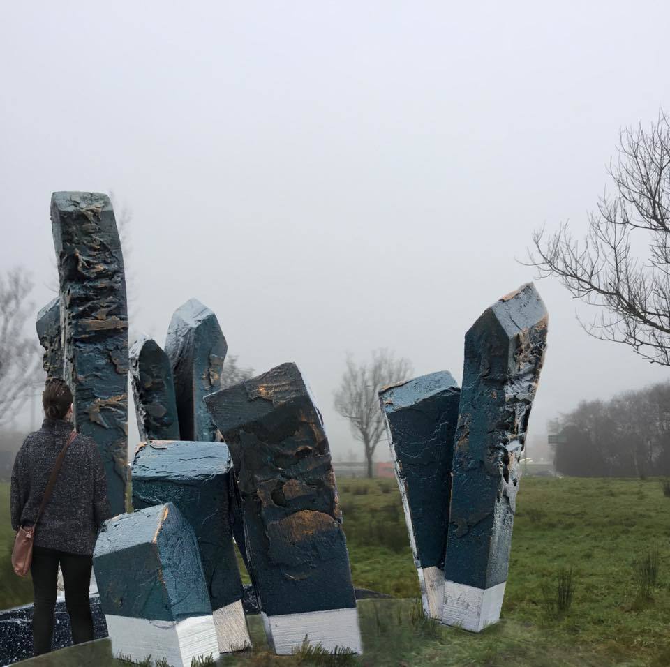 A mock-up of the sculpture that will be erected in Westhill by artist Holger Lonze