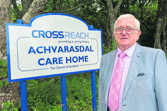 Derrick Milnes at Achvarasdal Care Home, Reay, which has now closed