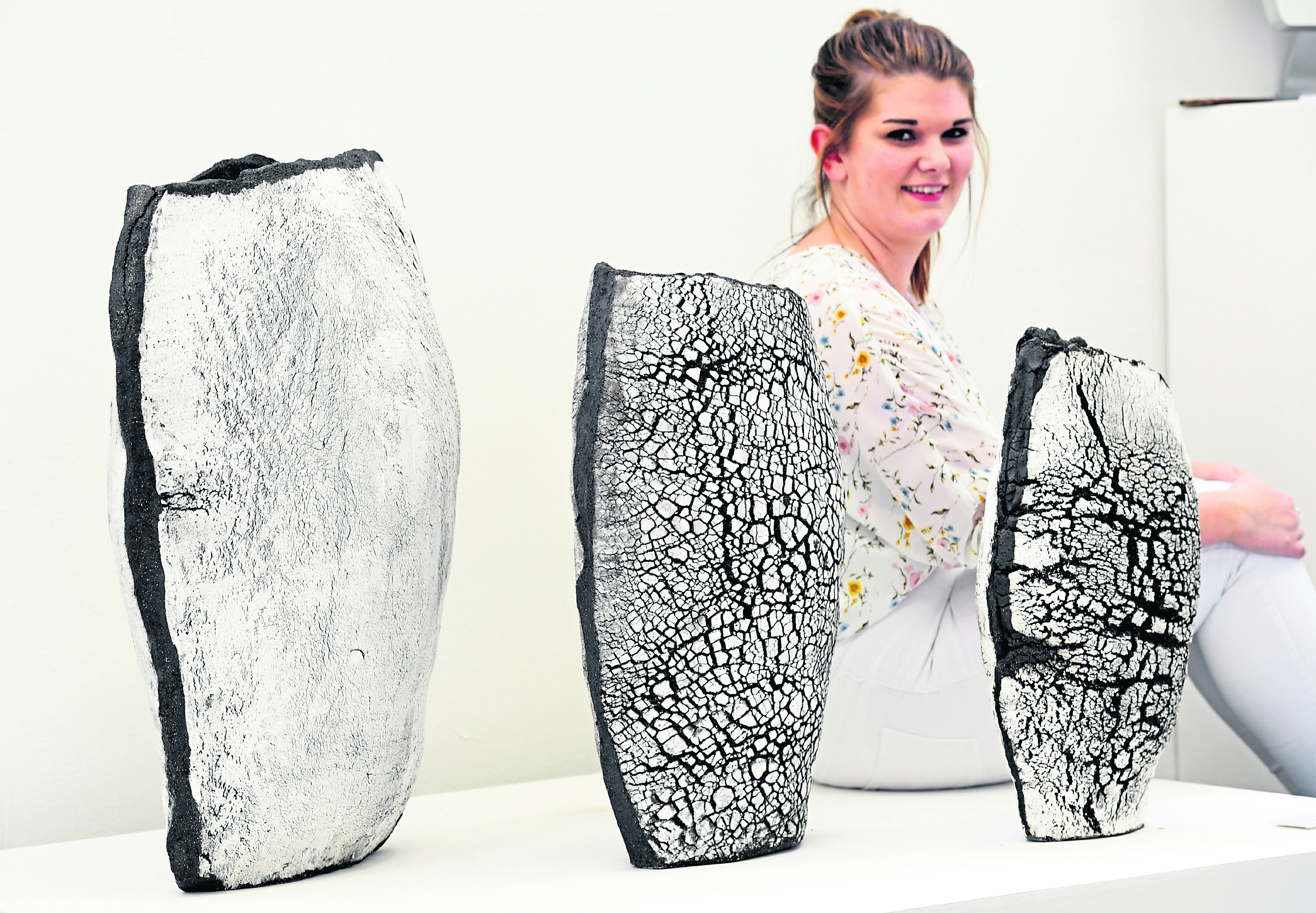 BP Design Award winner Anna Younie with her ceramics.