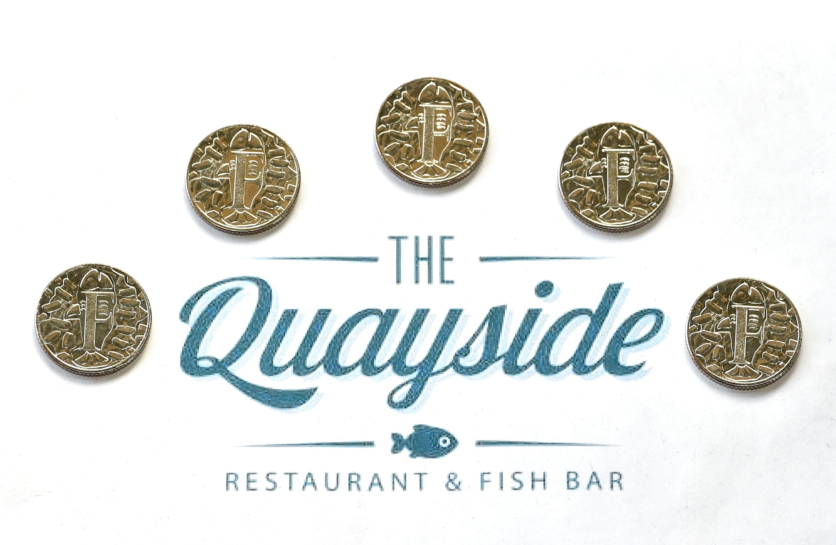 The Quayside Chip Shop has been chosen to help distribute the limited edition 10p FishnChips coin.