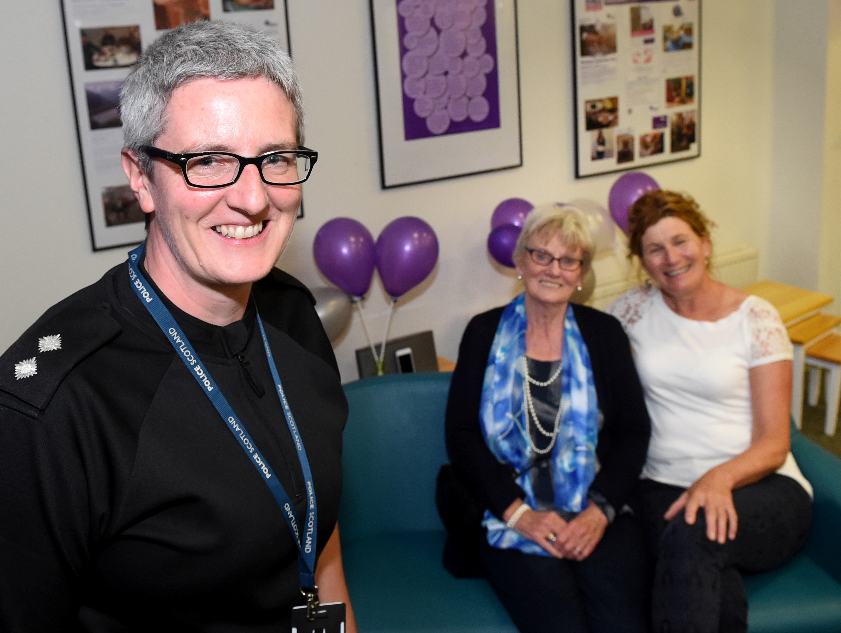 The launch of the Herbert Protocol with Police Scotland and  Aberdeen Dementia Resourse Centre at King Street, Aberdeen.  In the picture are from left: inspector Carron McKellar, Fredda McIntosh and Sarah Duff, centre manager. 
Picture by Jim Irvine  4-6-18
