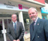 Mark Bibbey, left, chief executive of Poppyscotland and Chris Hockley of the MacRobert Trust
