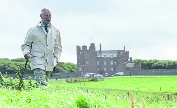 Prince Charles strolls around Caithness