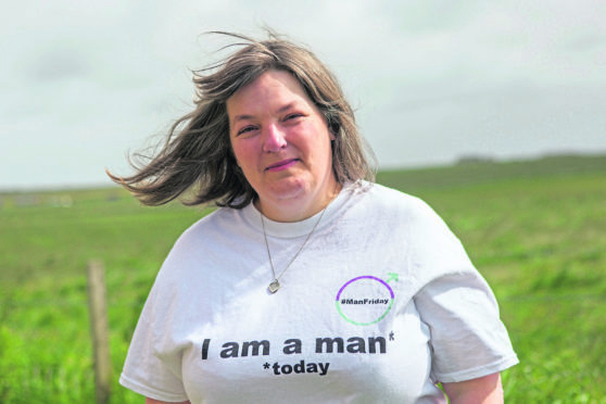 Trish Budge decided to become a man for a day, when visiting Inverness Youth Hostel