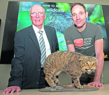 Allan Bantick, left, and Dr Roo Campbell get the message across that the time to act is now