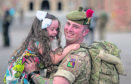 Soldiers and Officers of the 3rd Battalion The Royal Regiment of Scotland returning home.