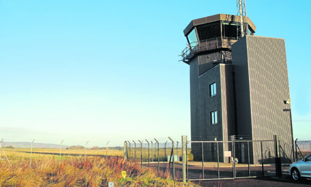 The Air Traffic Control Tower at Inverness Airport,