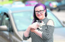 Pictured are Zoe Duncan and Heidi the kitten which had to be rescued by firefighters after becoming stuck in the dashboard of a car.
Picture by DARRELL BENNS    
Pictured on 15/07/2018