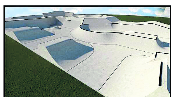 Artist impression of a new skate park in Fraserburgh.